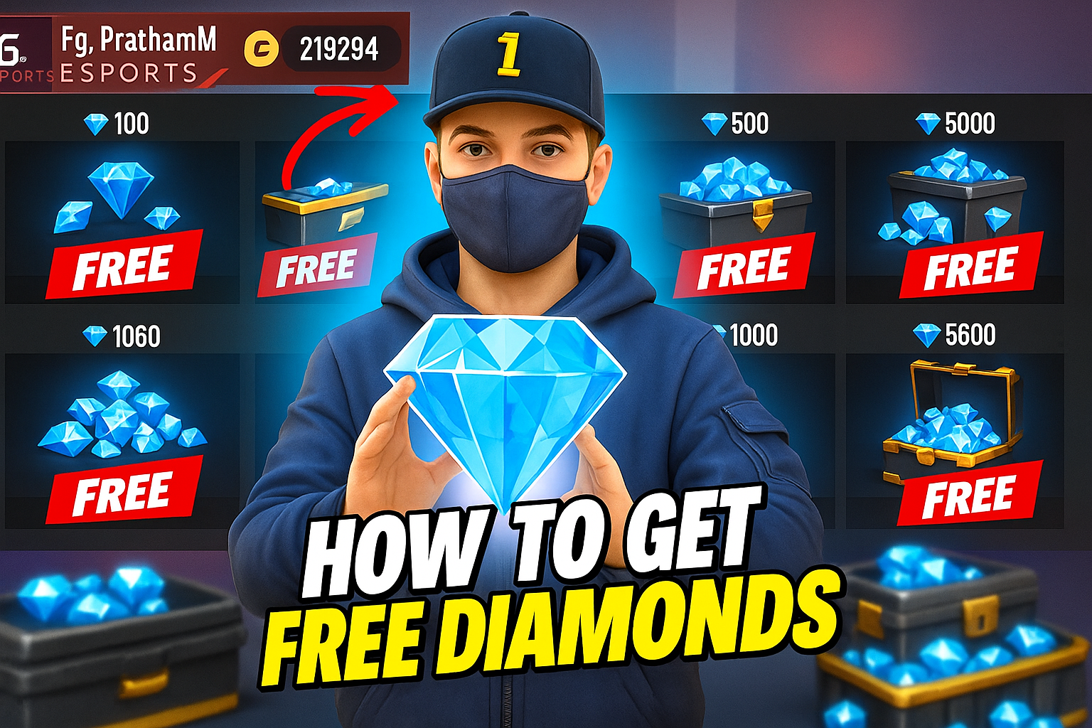 Free Fire diamonds illustration